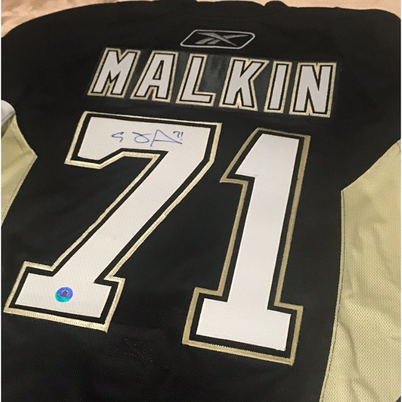 2009 Stanley cup champions signed jersey Evgeni Malkin 24/40 n set of rings 2014 - Picture 1 of 15